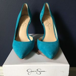 Jessica Simpson Claudette Suede D’Orsay Pumps